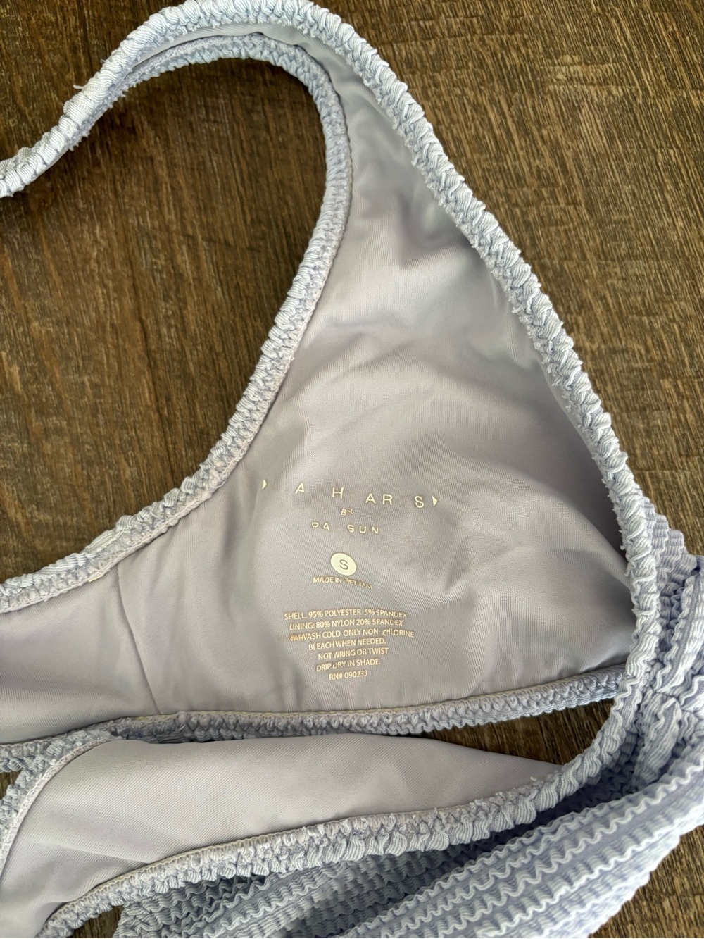 Textured Light Lavender Bikini Set - Picture 3 of 4